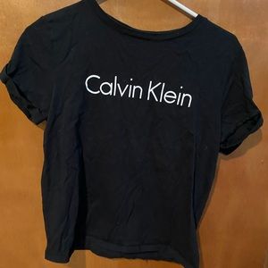 black calvin klein sleep shirt medium